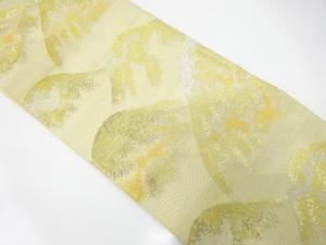 アンティーク　遠山に荒波模様織り出し袋帯（材料）